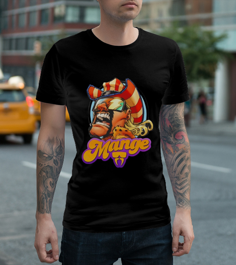 Mange Celebrate All Things Bold Comic Style Retro Hero T-Shirt