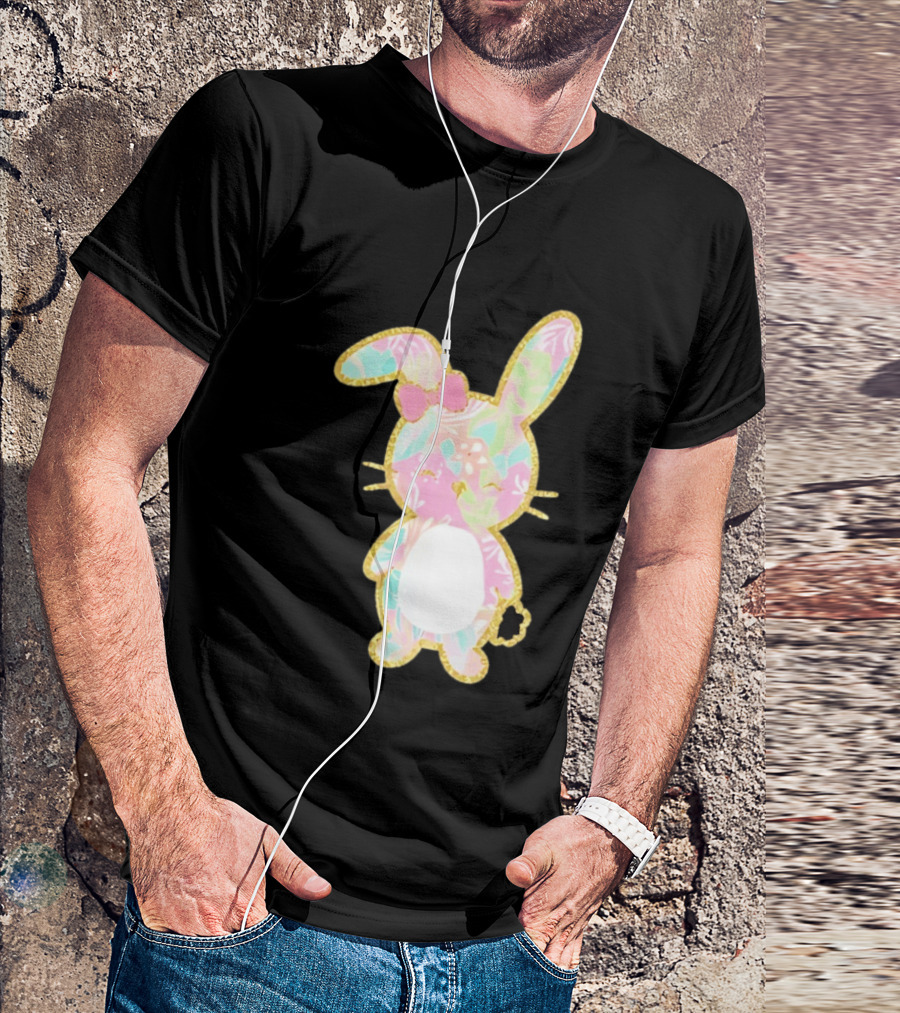 Palm Beach Pastel Preppy Bunny Easter Aesthetic T-Shirt