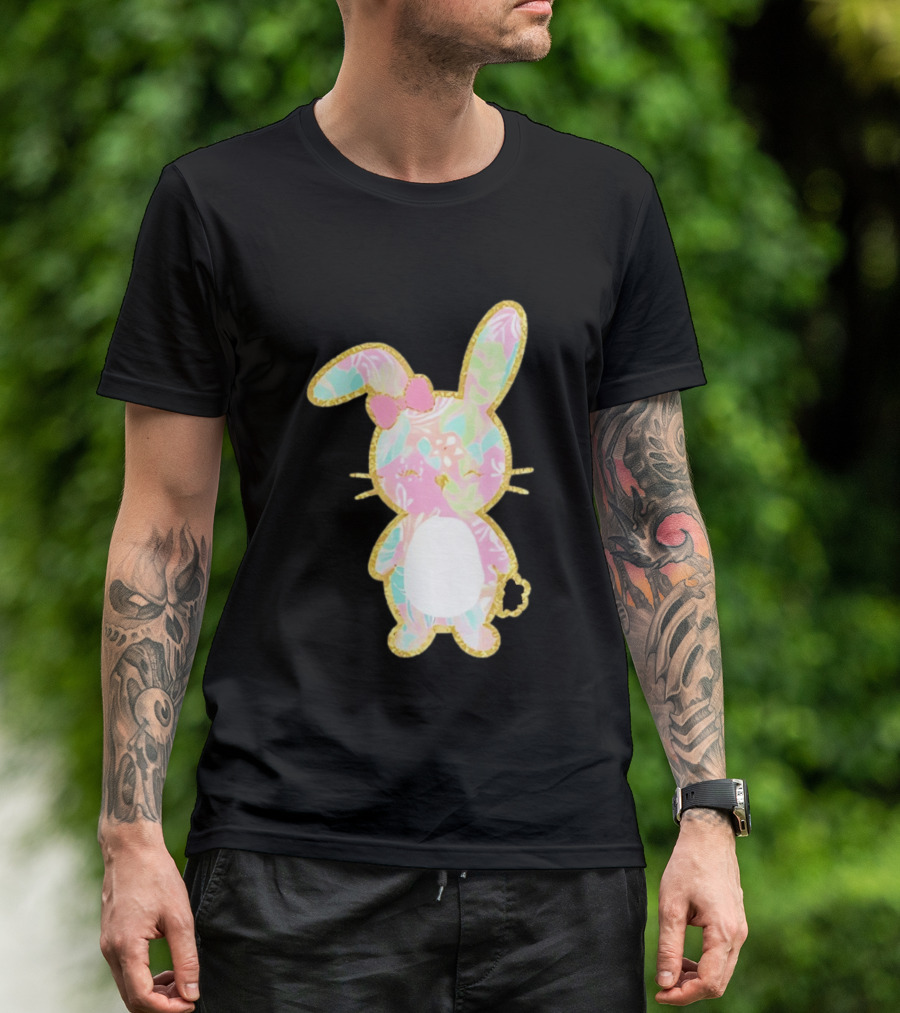 Palm Beach Pastel Preppy Bunny Easter Aesthetic T-Shirt