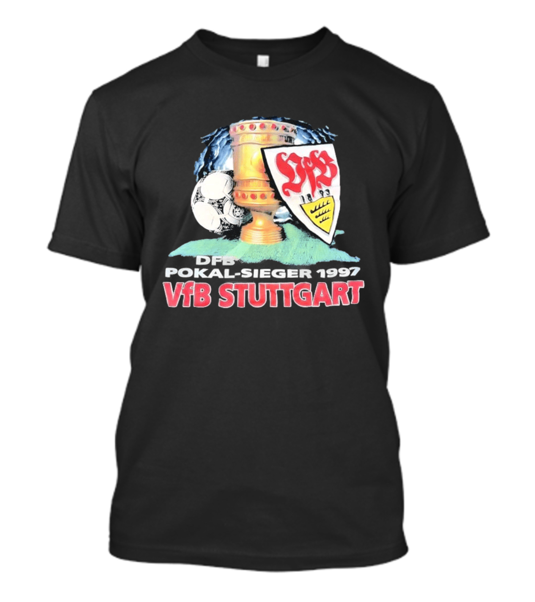 DFB Pokal Sieger 1997 VfB Stuttgart Trophy Ball T-Shirt