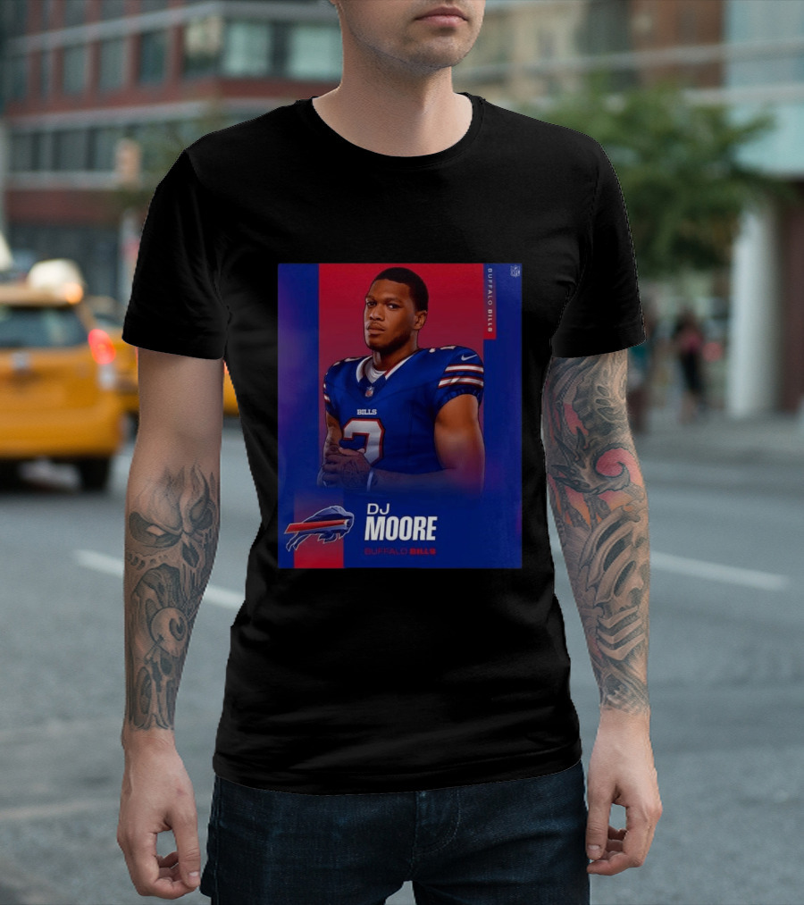 DJ Moore Buffalo Bills 2026 NFL Team Edition T-Shirt