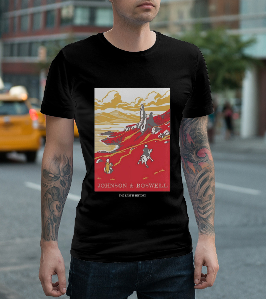 Johnson And Boswell Journey Through Red Landscape And History T-Shirt