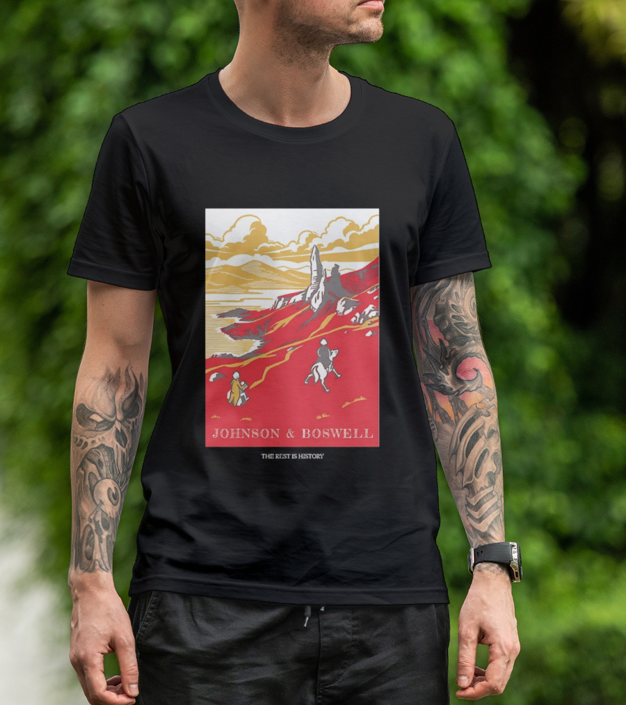 Johnson And Boswell Journey Through Red Landscape And History T-Shirt
