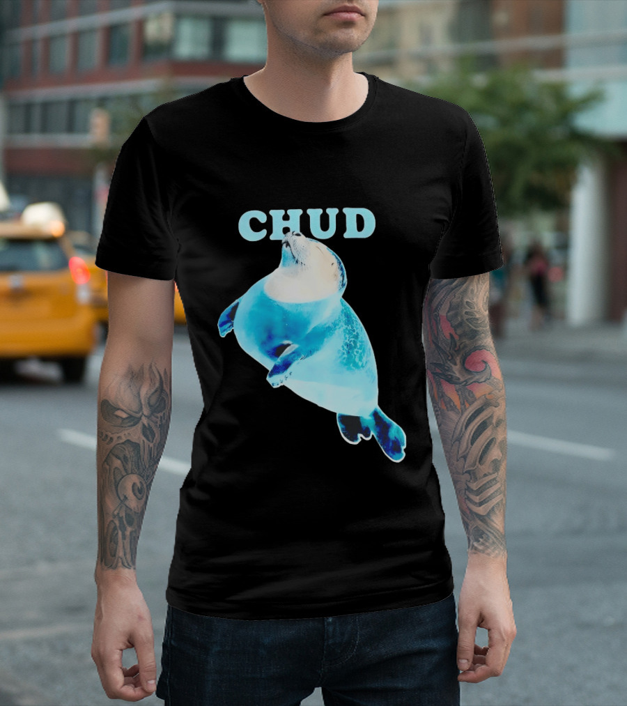 CHUD Seal Floating In Blue Water T-Shirt
