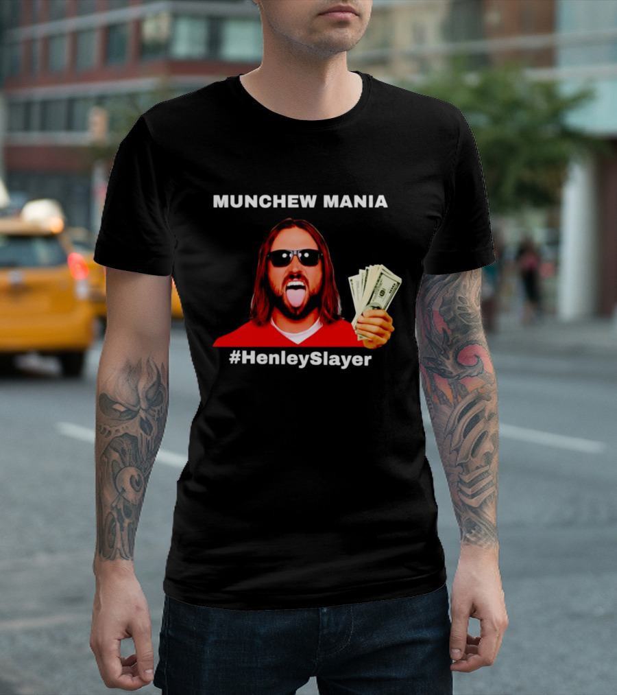 MUNCHEW MANIA #HenleySlayer Money And Sunglasses T-Shirt