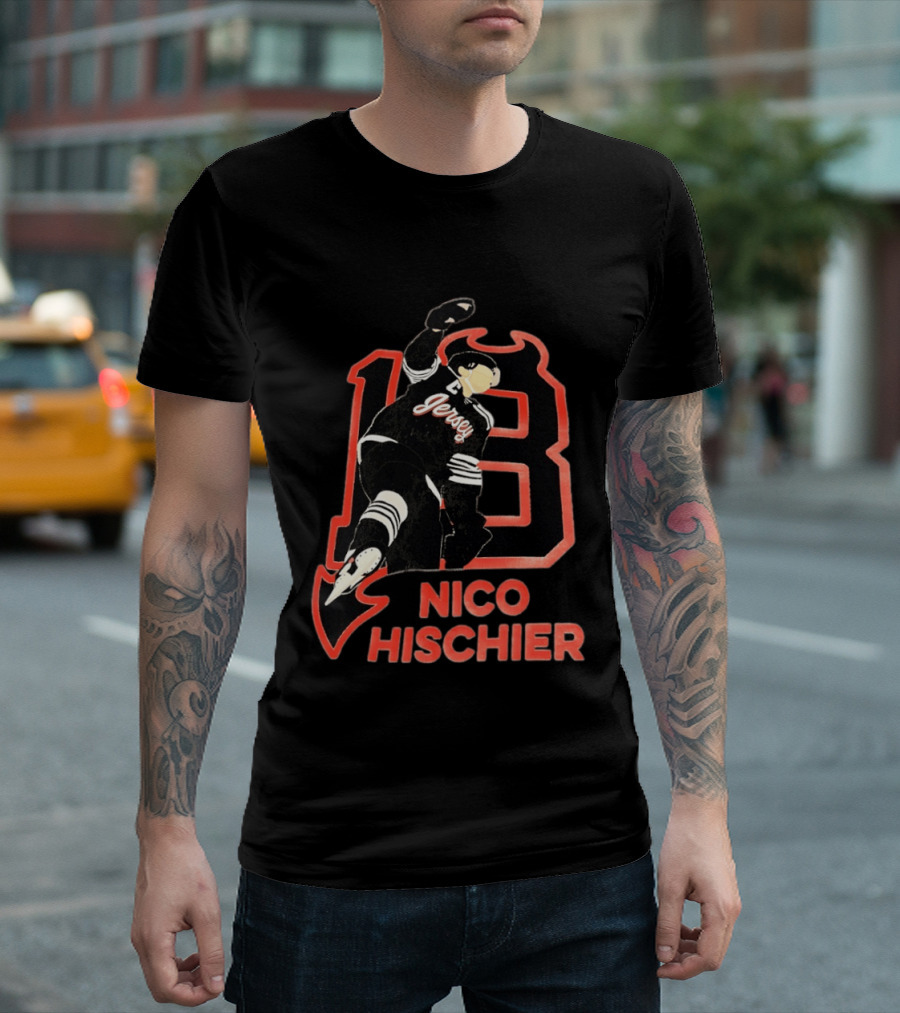 Nico Hischier New Jersey Devils Hockey T-Shirt