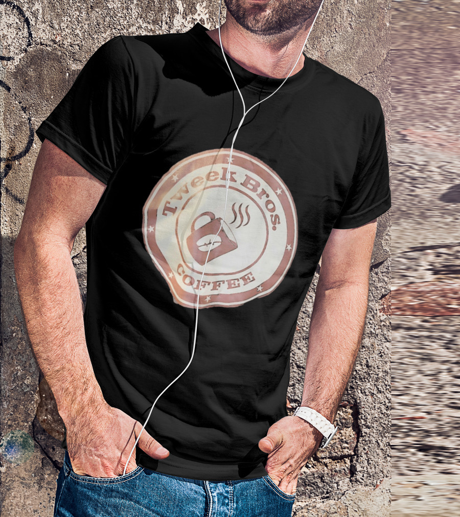 Tweek Bros Coffee Logo With Stars And Steam T-Shirt