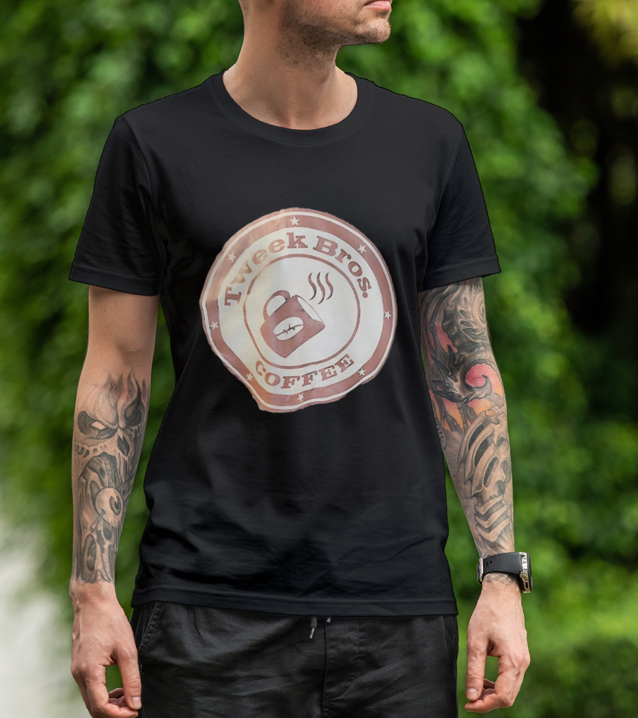 Tweek Bros Coffee Logo With Stars And Steam T-Shirt