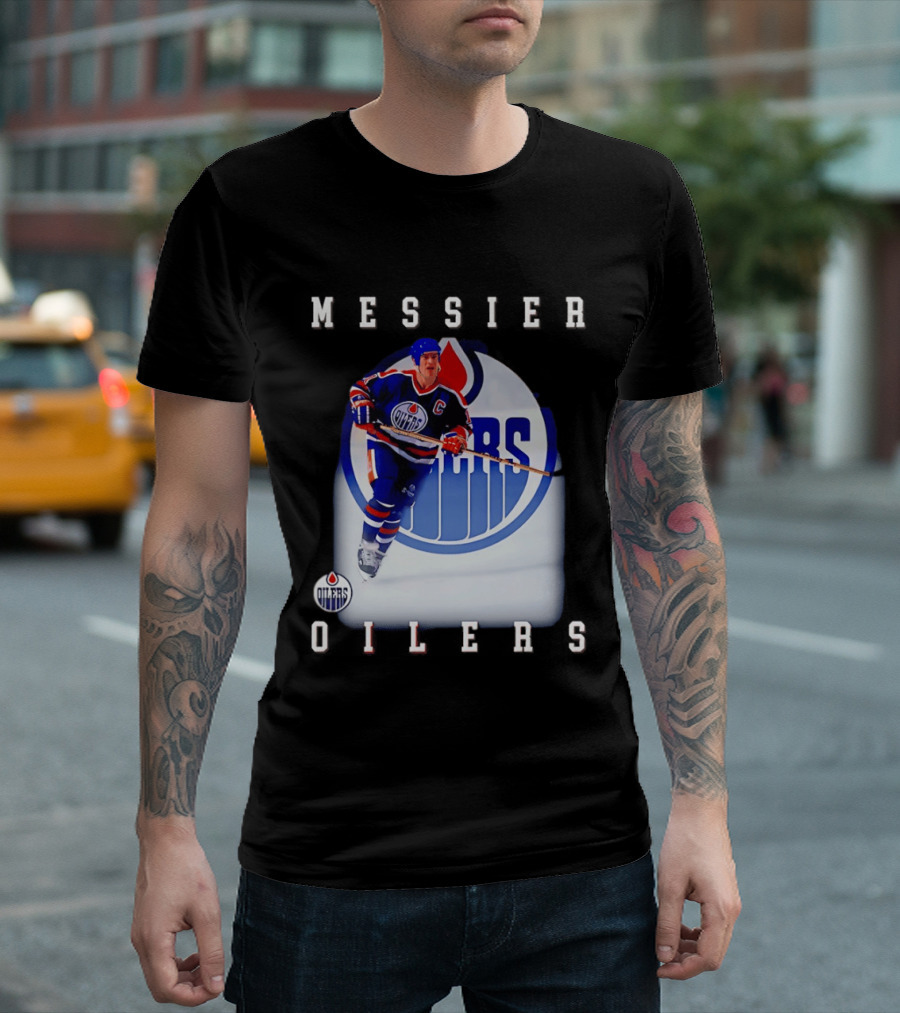Edmonton Oilers Mark Messier Legendary Hockey Player Iconic Team Legacy T-Shirt