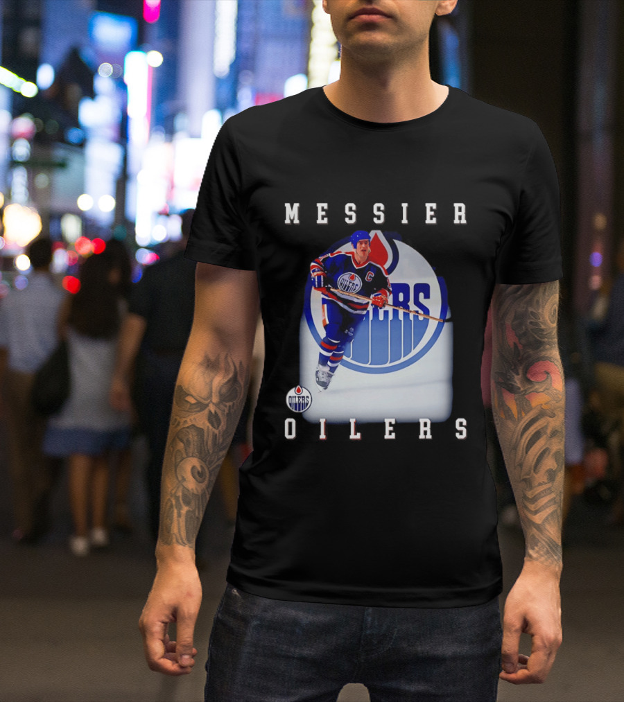 Edmonton Oilers Mark Messier Legendary Hockey Player Iconic Team Legacy T-Shirt