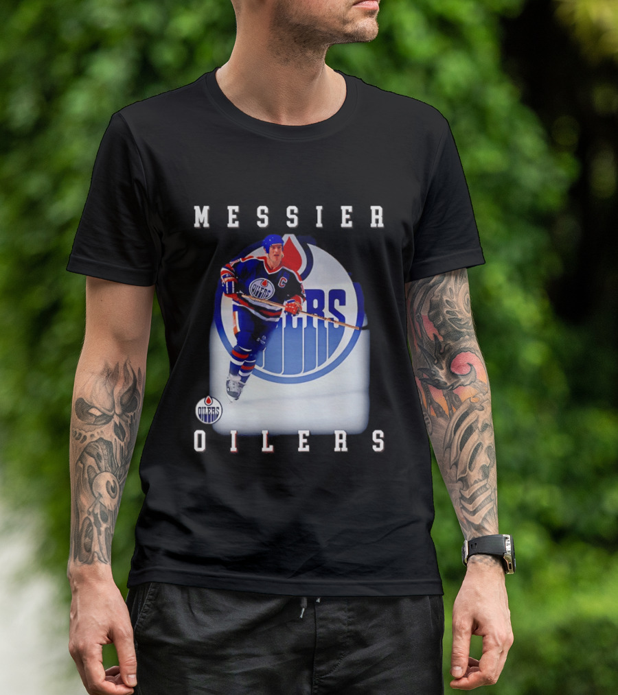 Edmonton Oilers Mark Messier Legendary Hockey Player Iconic Team Legacy T-Shirt