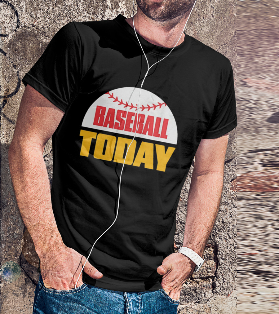 Baseball Today Embroidered 2026 Vintage Style Sports T-Shirt