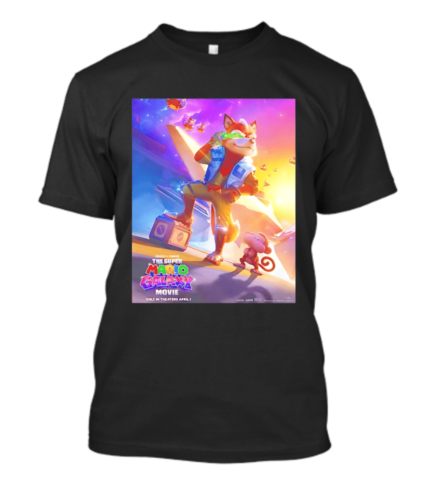 The Super Mario Galaxy Movie Featuring Fox McCloud Teaser T-Shirt
