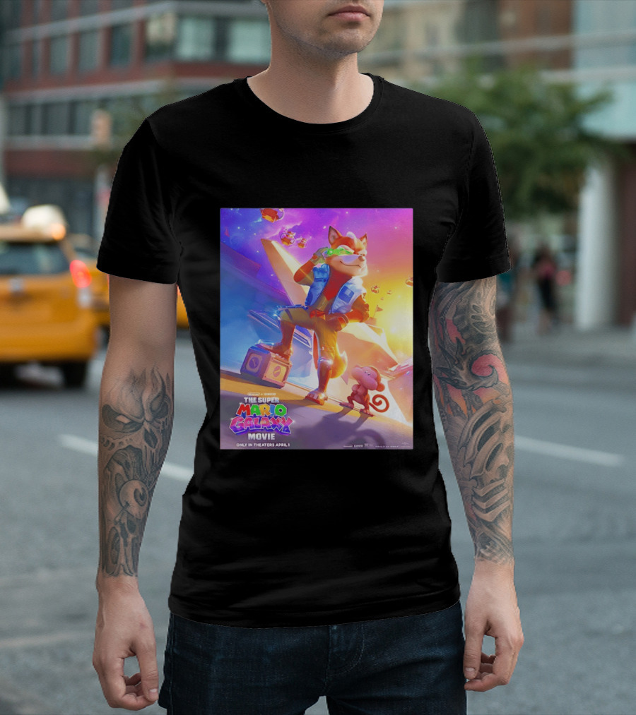 The Super Mario Galaxy Movie Featuring Fox McCloud Teaser T-Shirt