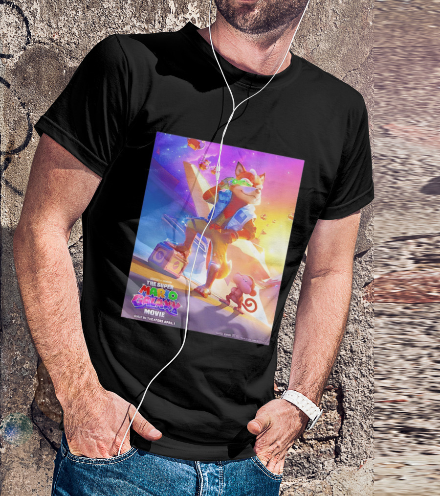 The Super Mario Galaxy Movie Featuring Fox McCloud Teaser T-Shirt