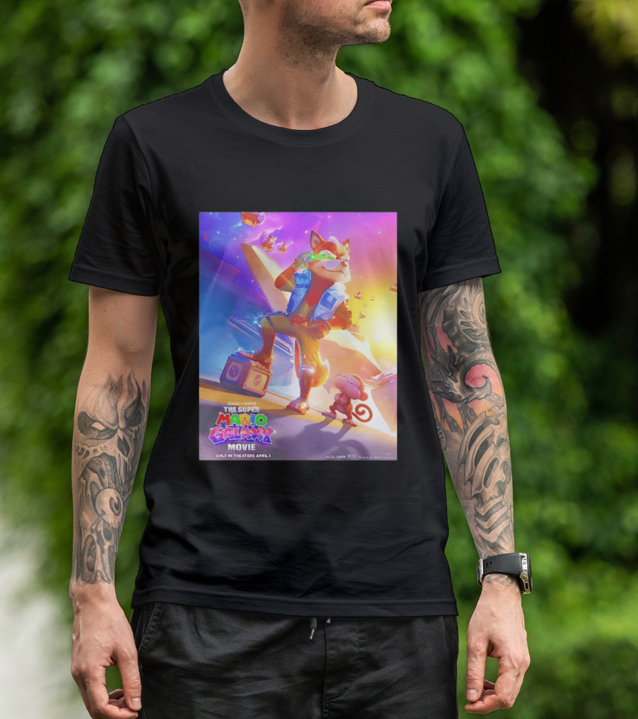 The Super Mario Galaxy Movie Featuring Fox McCloud Teaser T-Shirt