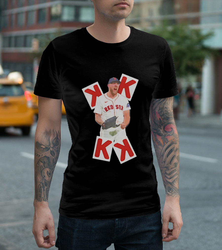 Garrett Crochet Red Sox Strikeout K Cards T-Shirt