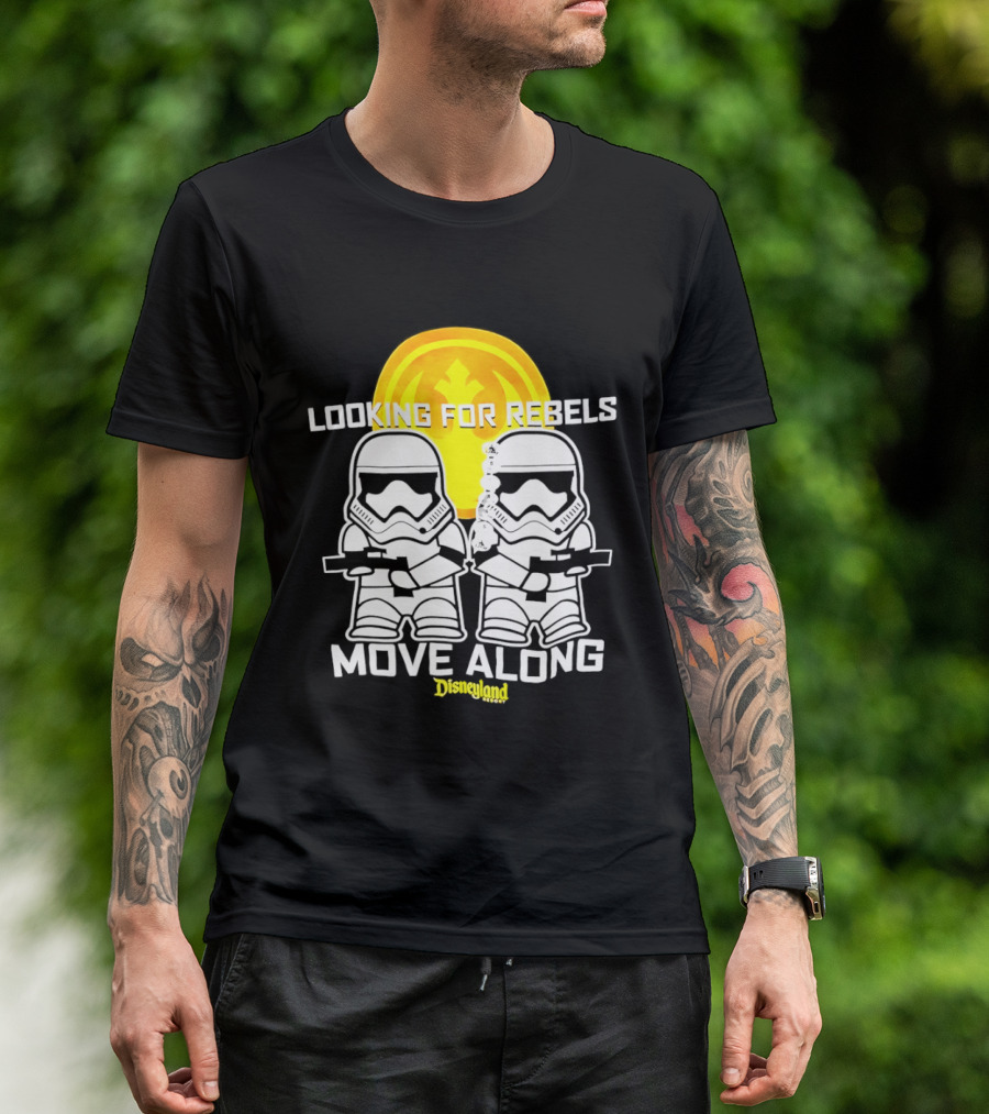 Stormtrooper Search Looking For Rebels Move Along Disneyland T-Shirt
