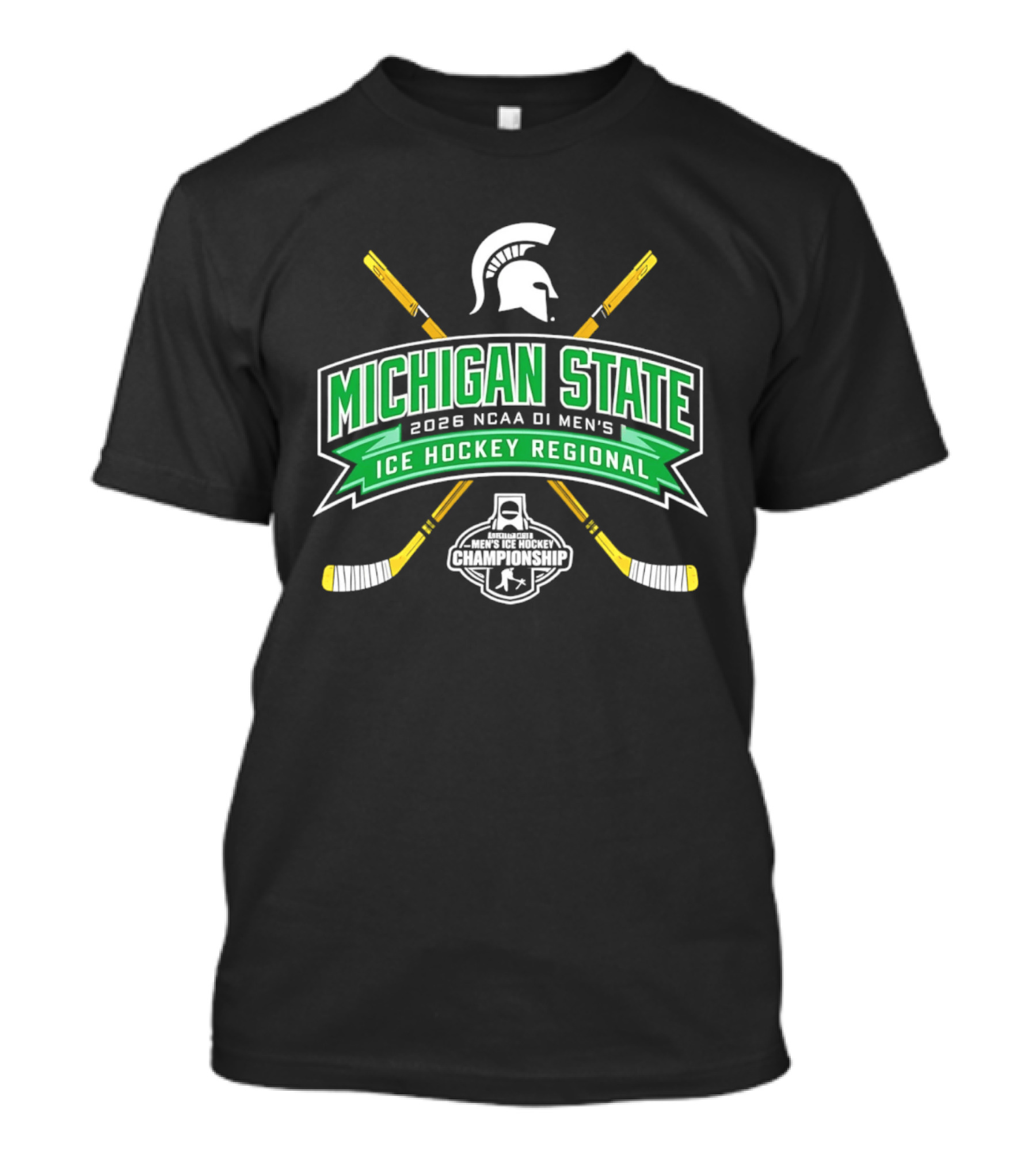 Michigan State Spartans 2026 NCAA DI Men's Ice Hockey Regional Event T-Shirt