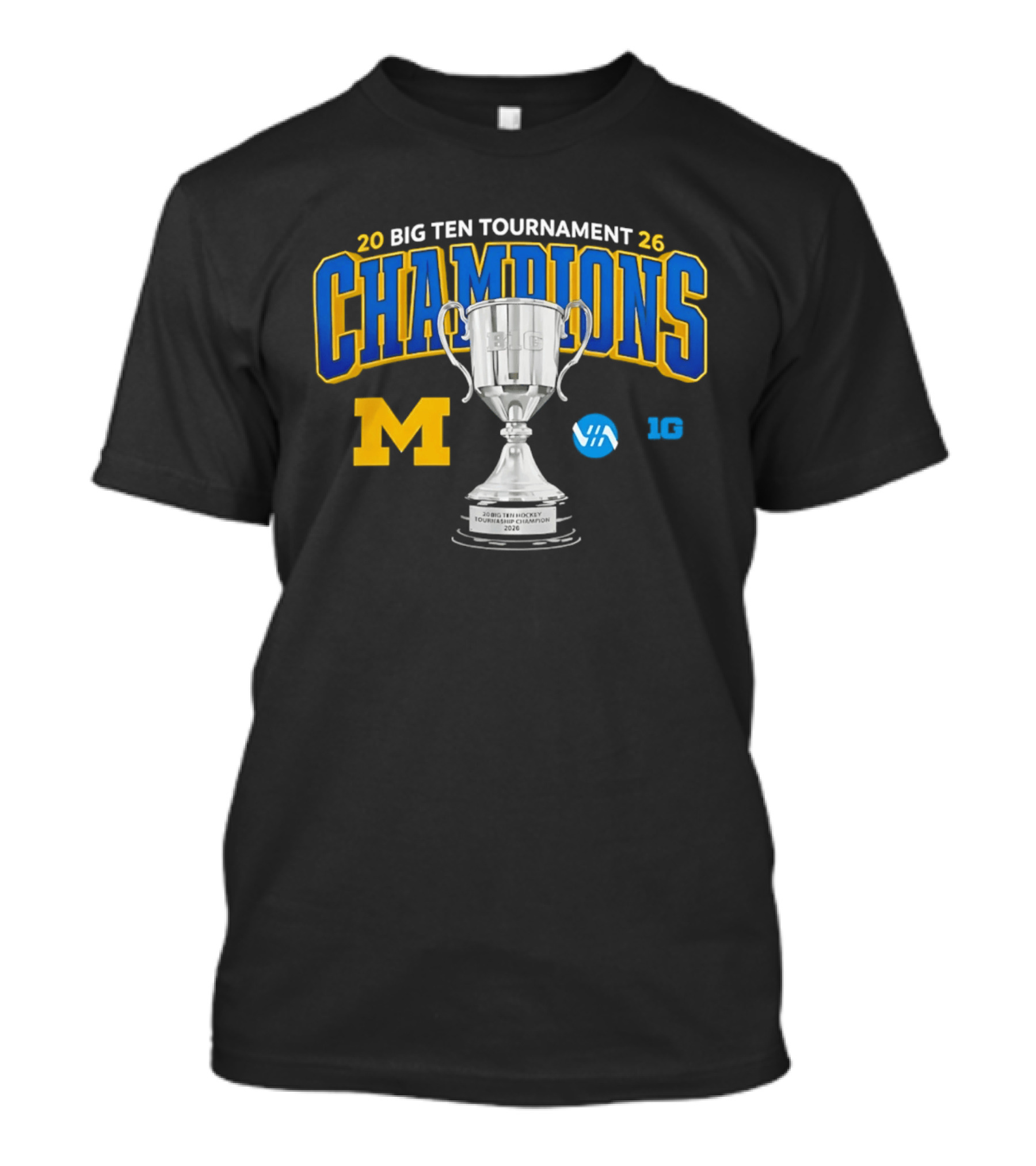 Michigan Wolverines 2026 Big Ten Tournament Champions Trophy T-Shirt