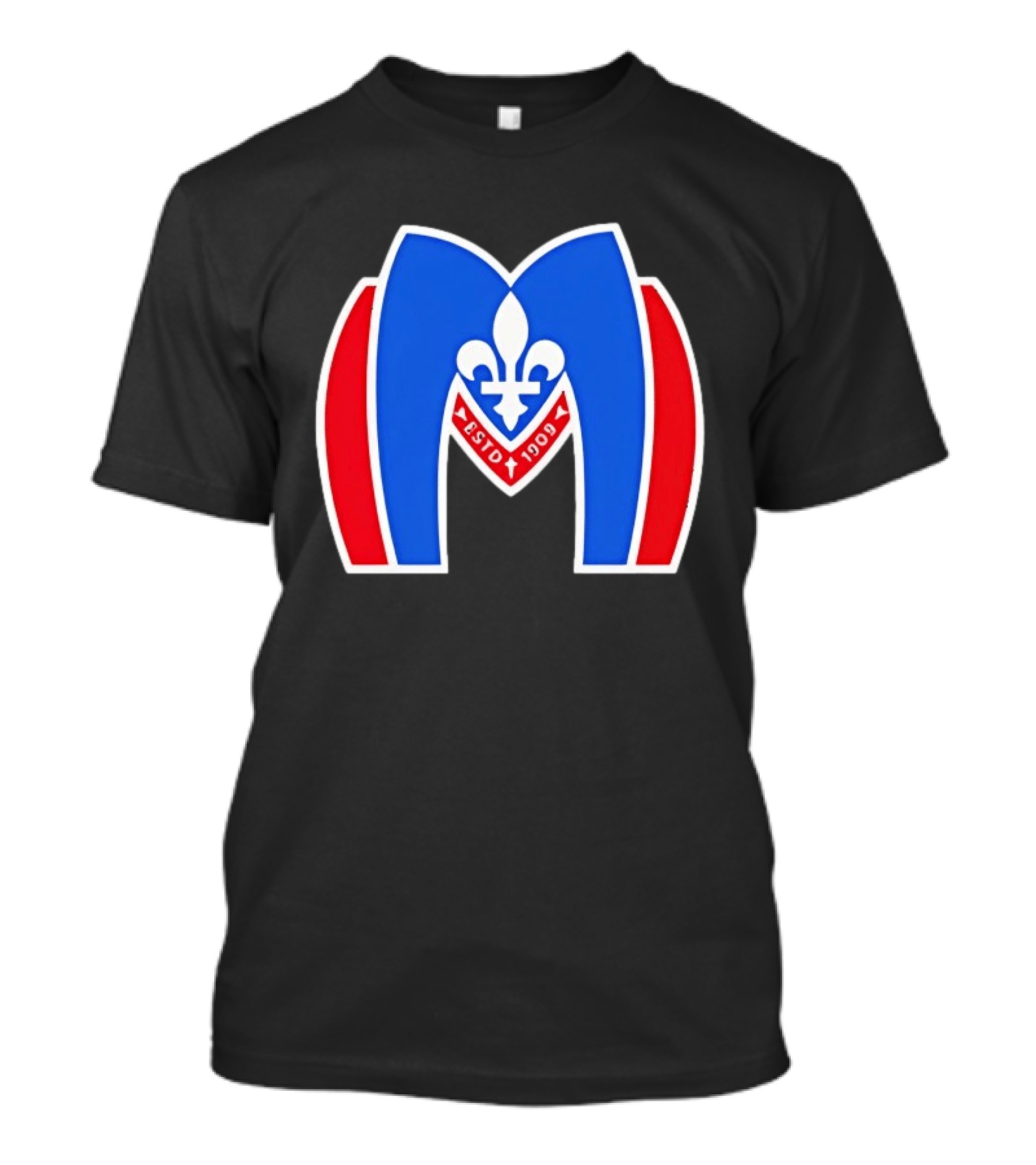 Montreal Metros Shane Hollander ESTD 1909 Fleur De Lis T-Shirt