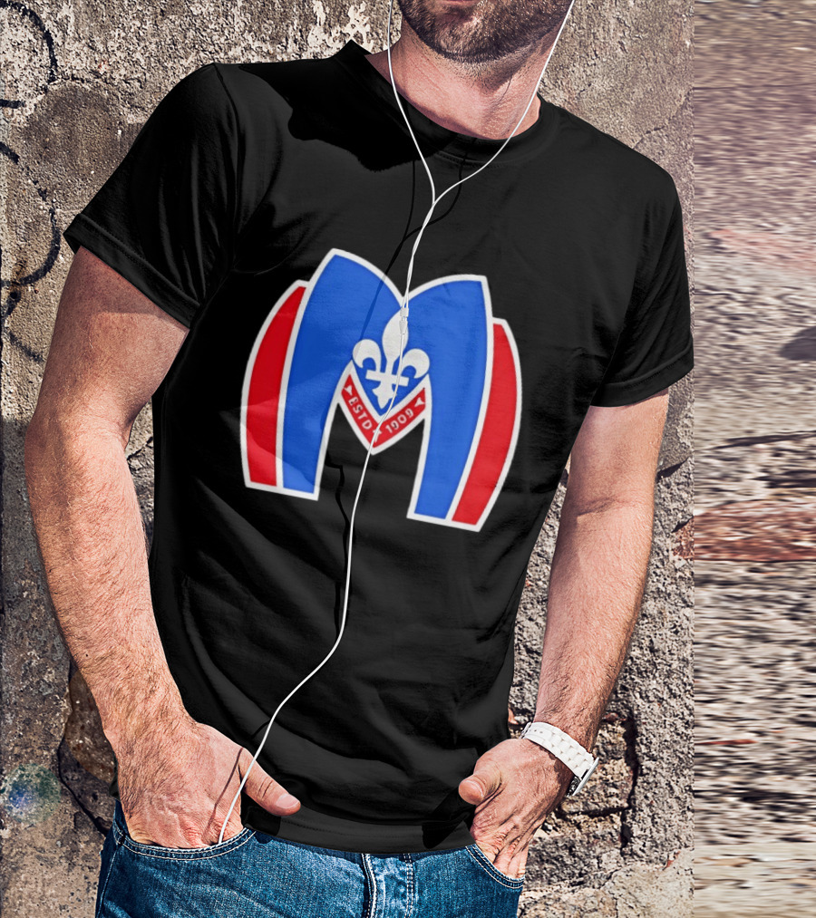 Montreal Metros Shane Hollander ESTD 1909 Fleur De Lis T-Shirt