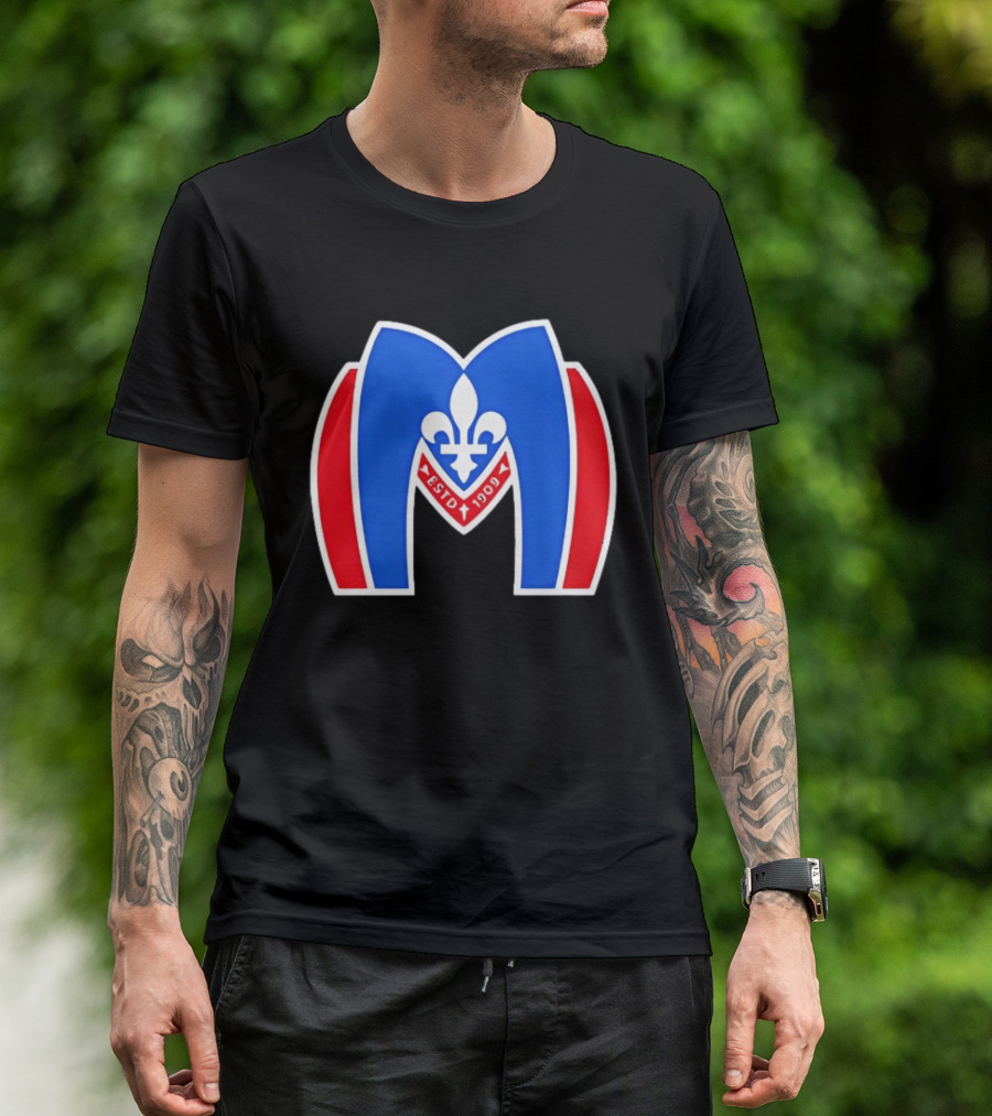 Montreal Metros Shane Hollander ESTD 1909 Fleur De Lis T-Shirt