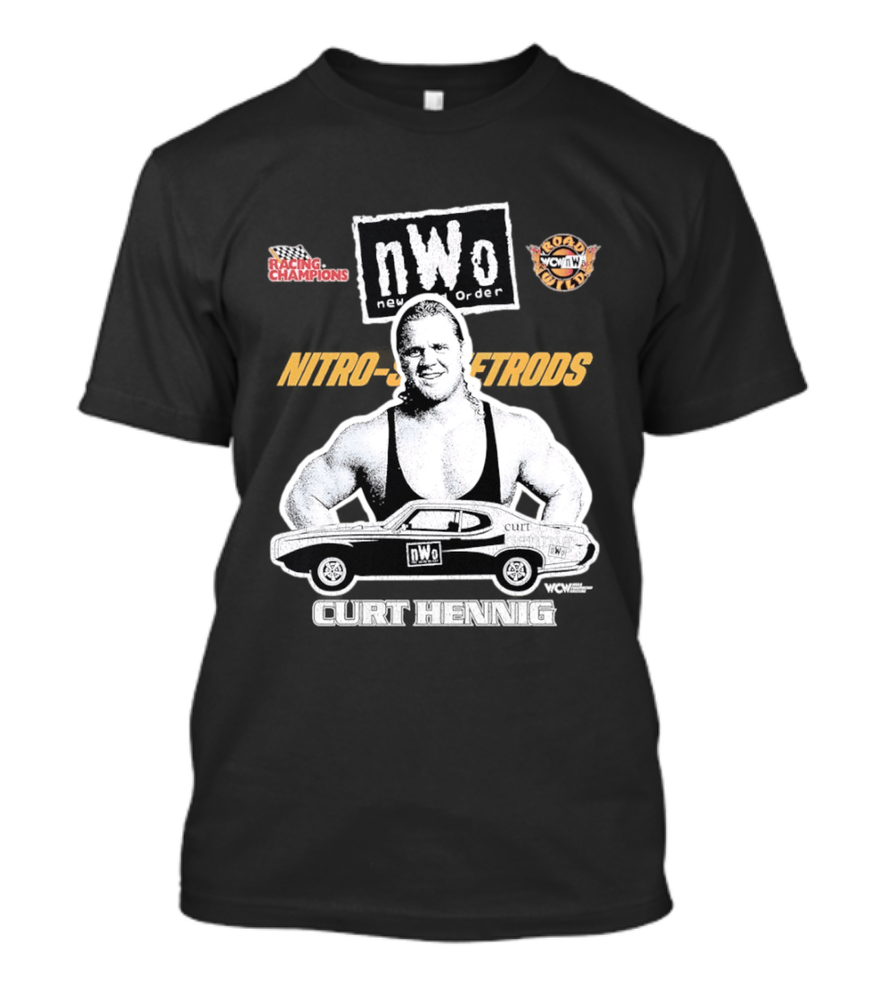 Mr. Perfect Curt Hennig NWo New World Order WCW Nitro Racing Champions Road Wild T-Shirt