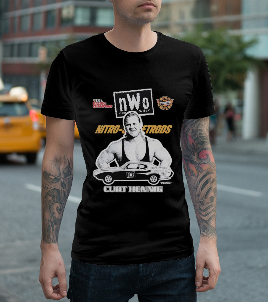 Mr. Perfect Curt Hennig NWo New World Order WCW Nitro Racing Champions Road Wild T-Shirt