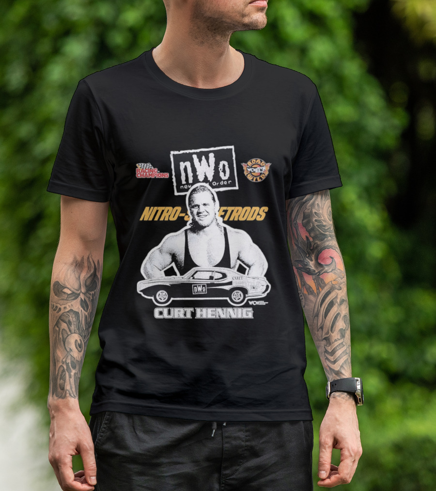 Mr. Perfect Curt Hennig NWo New World Order WCW Nitro Racing Champions Road Wild T-Shirt