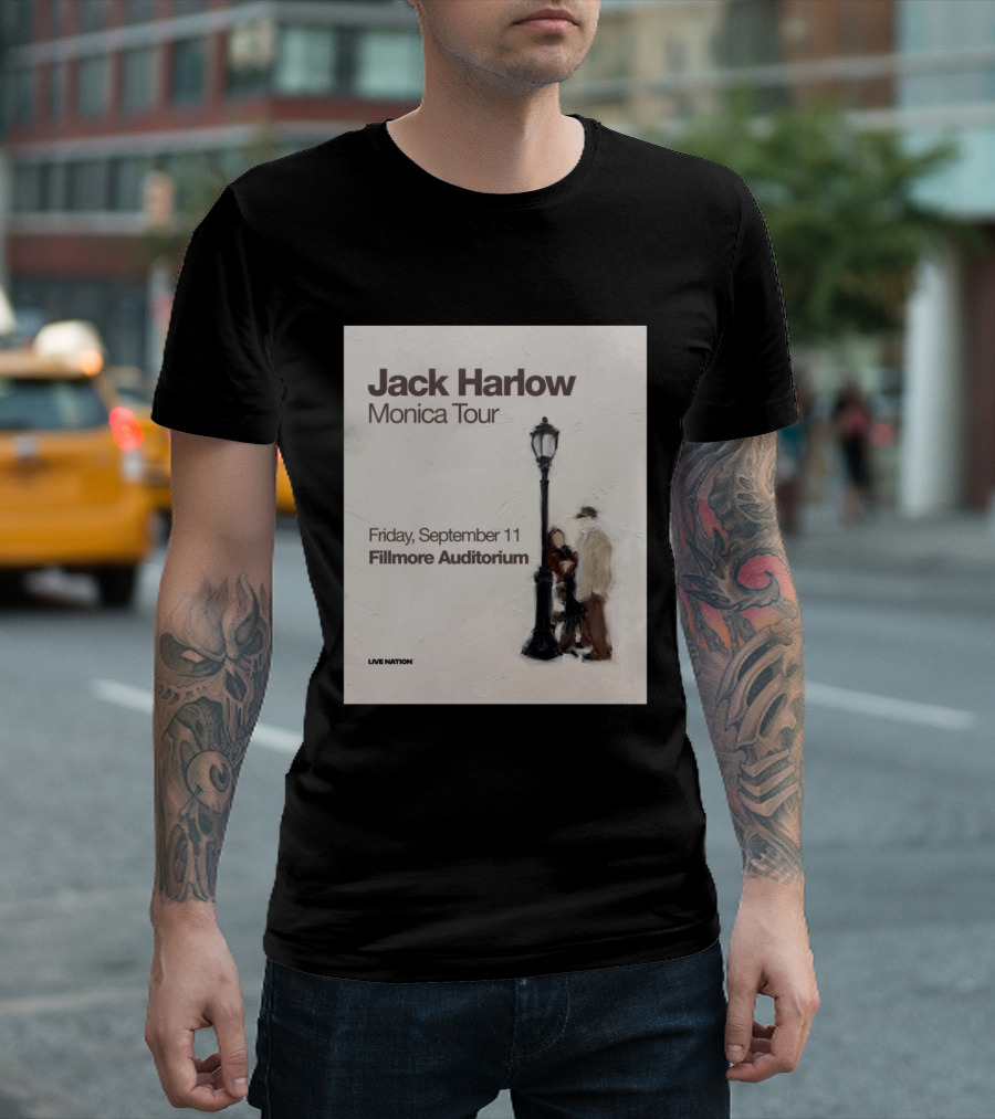 Jack Harlow Monica Tour Fillmore Auditorium Friday September 11 Live Nation T-Shirt