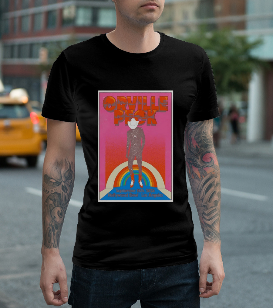 Orville Peck Hollywood Bowl Los Angeles September 18th 2026 Rainbow Cowboy T-Shirt