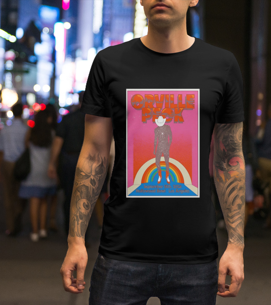 Orville Peck Hollywood Bowl Los Angeles September 18th 2026 Rainbow Cowboy T-Shirt