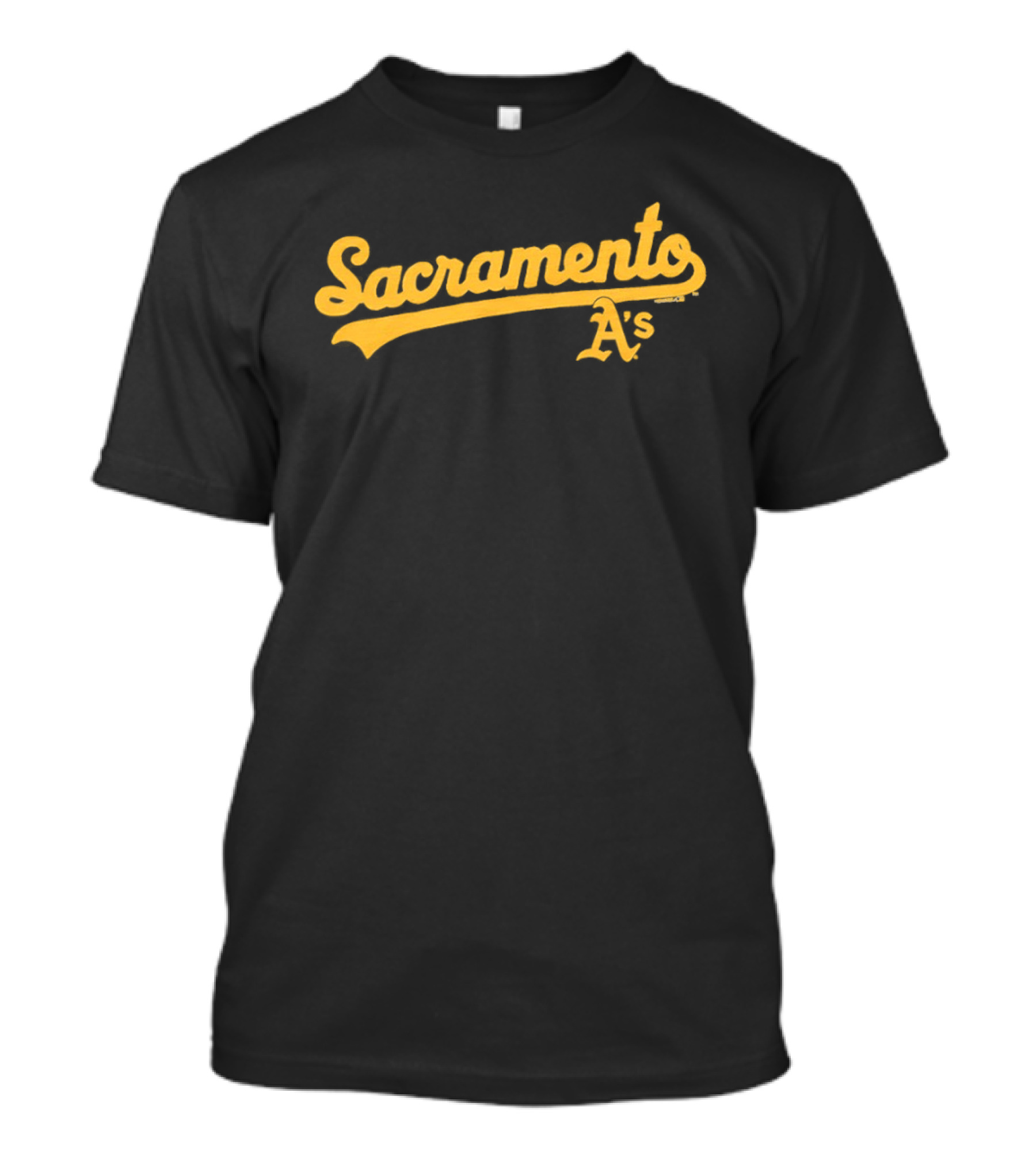 Sacramento A's Homage Vintage Style Baseball Script T-Shirt