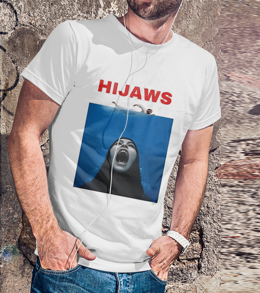 Hijaws Parody Jaws Movie T-Shirt