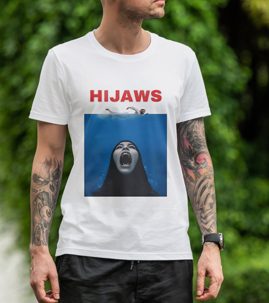 Hijaws Parody Jaws Movie T-Shirt