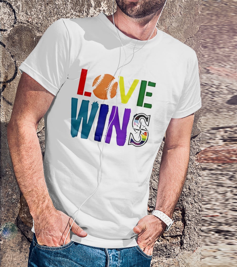 Seattle Mariners Love Wins Spirit Day 2026 T-Shirt