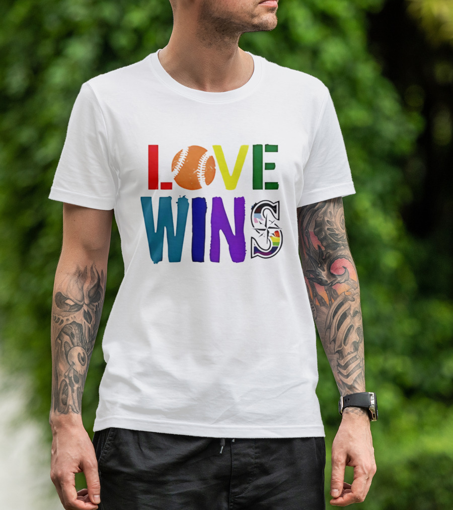 Seattle Mariners Love Wins Spirit Day 2026 T-Shirt
