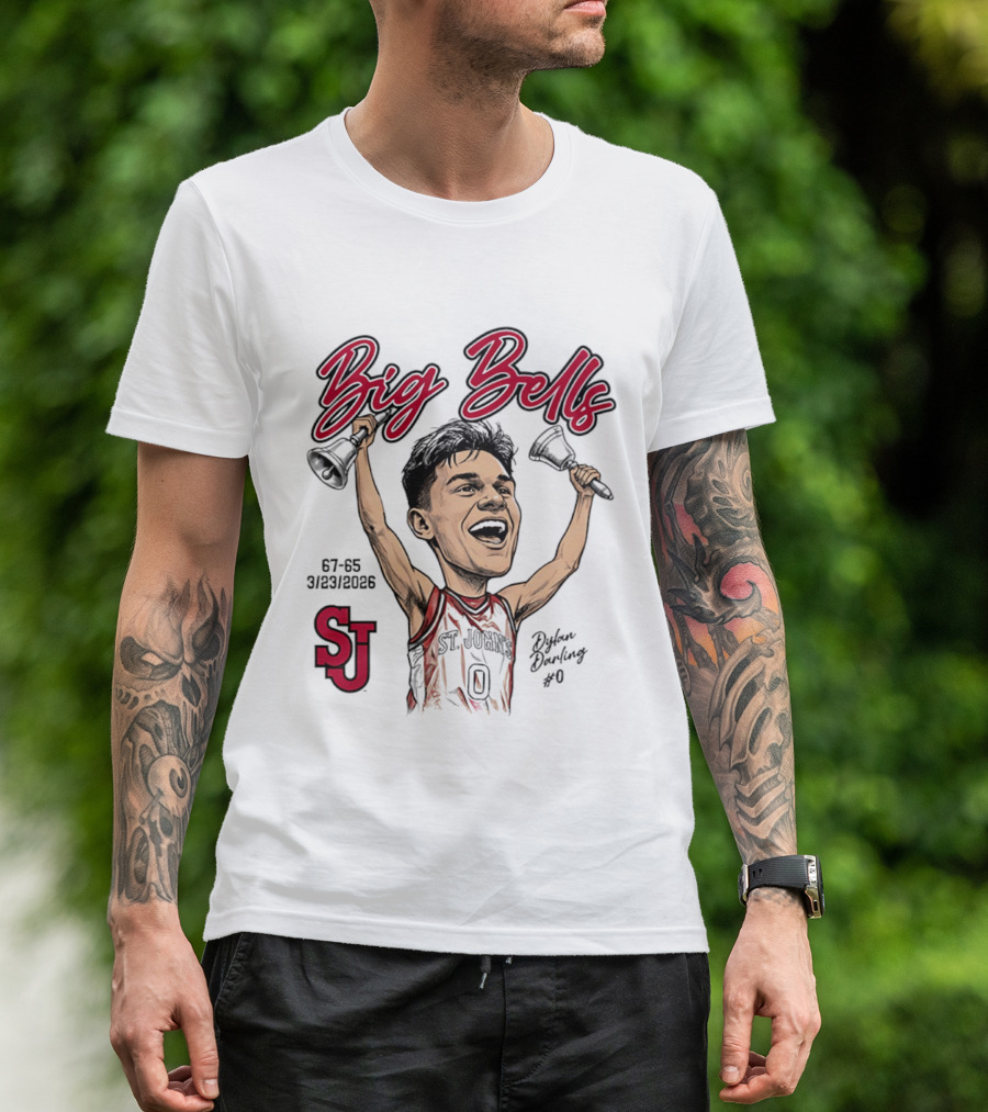 St. John's Red Storm Dylan Darling Big Bells Caricature 67 65 3/23/2006 T-Shirt