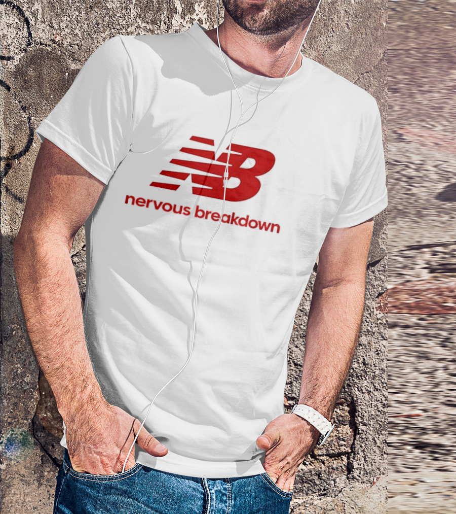 NB Nervous Breakdown Parody Bold Red T-Shirt