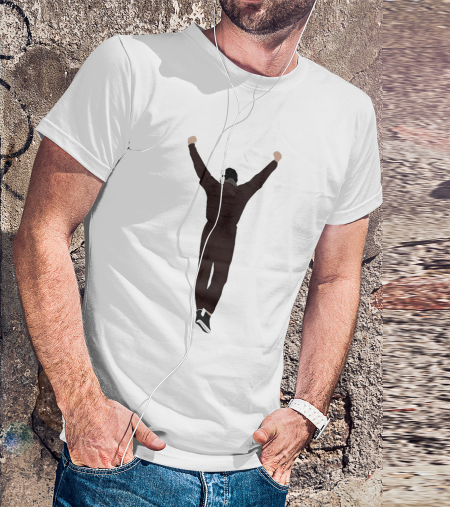 Rocky Victory Pose Iconic Celebration Arms Raised T-Shirt