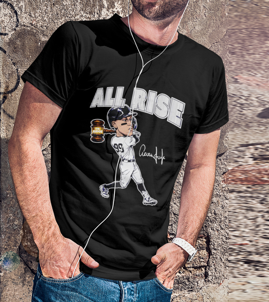 All Rise Aaron Judge New York Yankees Caricature 99 The Judge T-Shirt