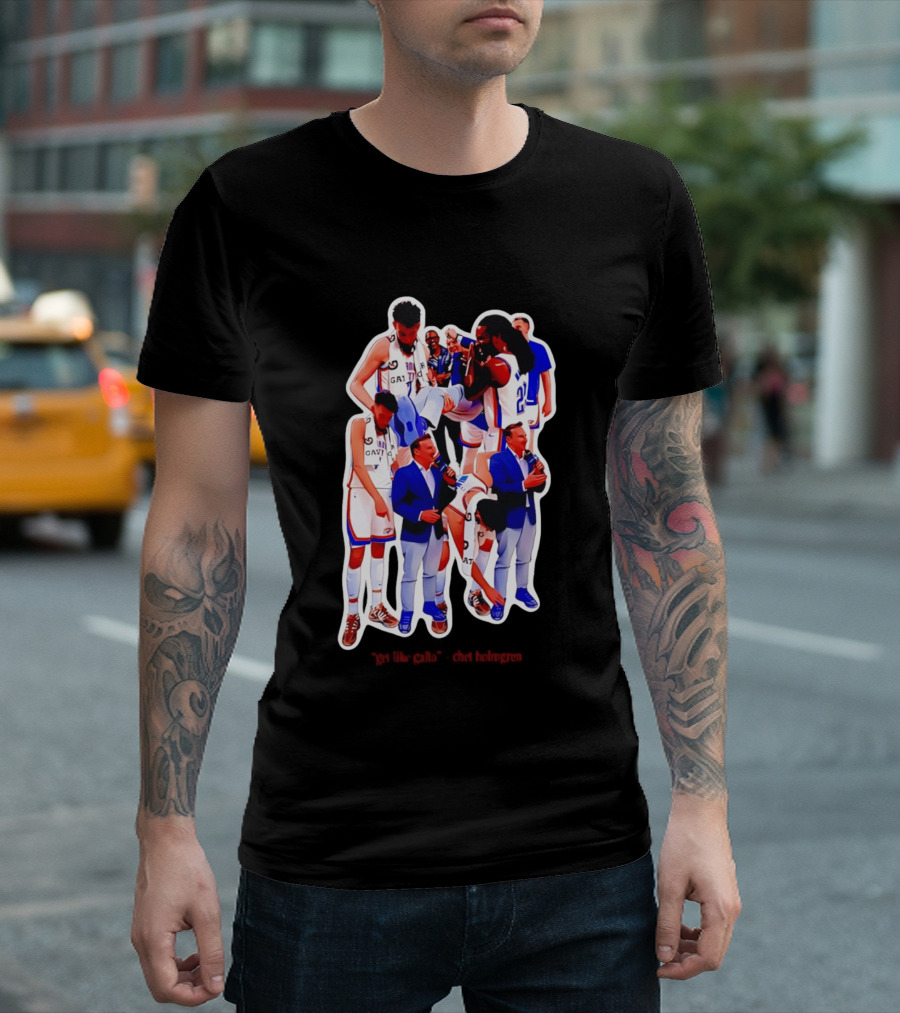 Get Like Gallo Chet Holmgren Thunder 23 Basketball Team Homage T-Shirt