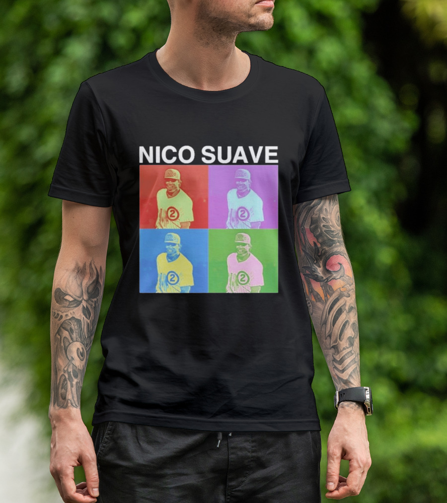 Nico Hoerner Nico Suave Chicago Cubs Player Number 2 Pop T-Shirt