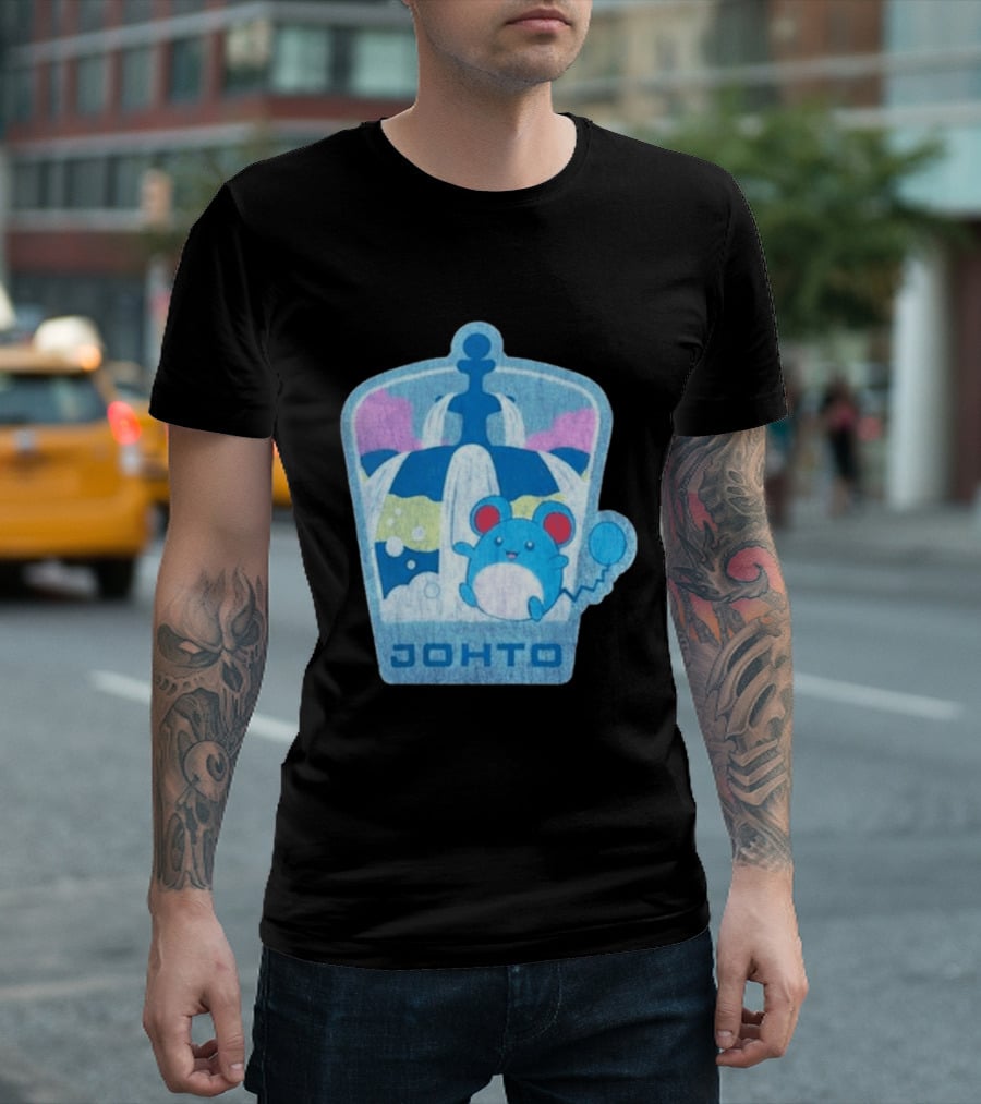 Johto Marill Fountain Explore Pokémon T-Shirt
