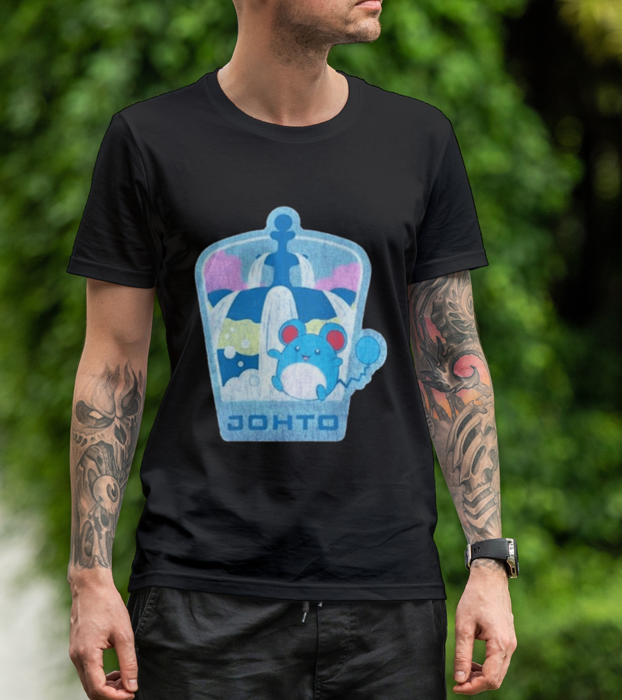 Johto Marill Fountain Explore Pokémon T-Shirt