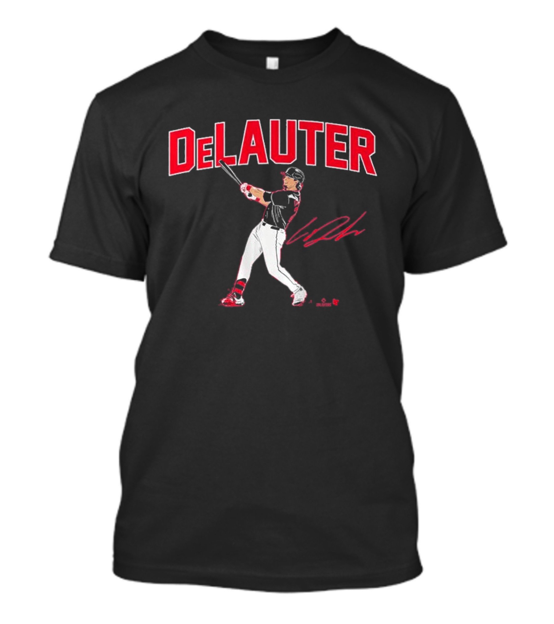 DeLauter Baseball Swing Action Signature T-Shirt