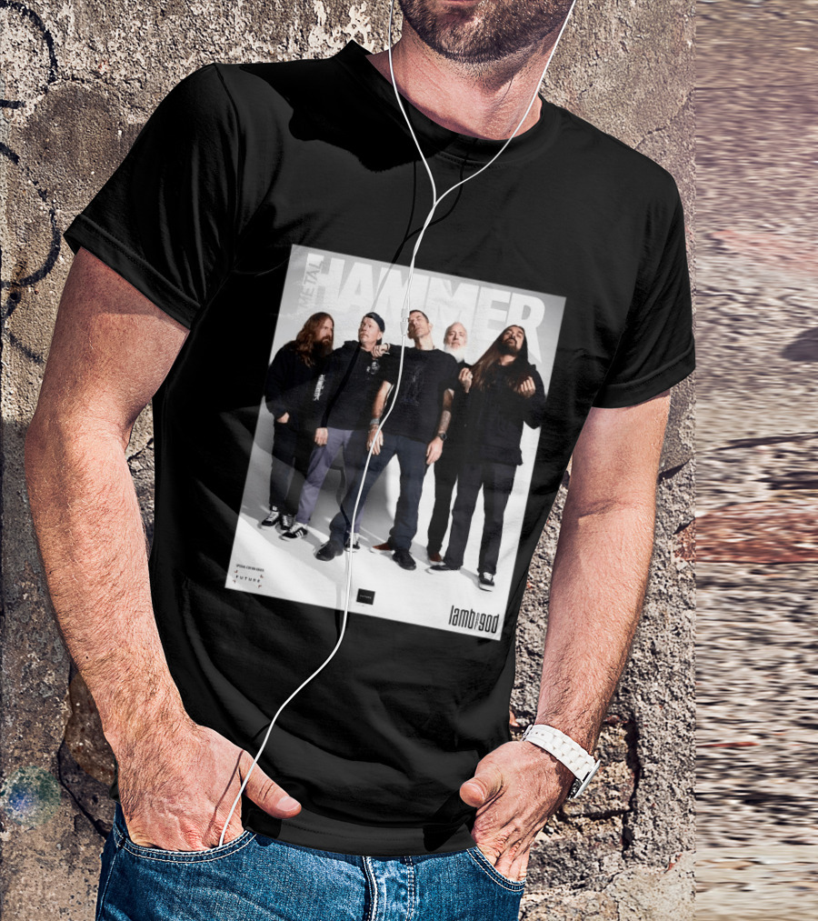 Metal Hammer Cover Featuring Lamb Of God Editorial Band Photo T-Shirt