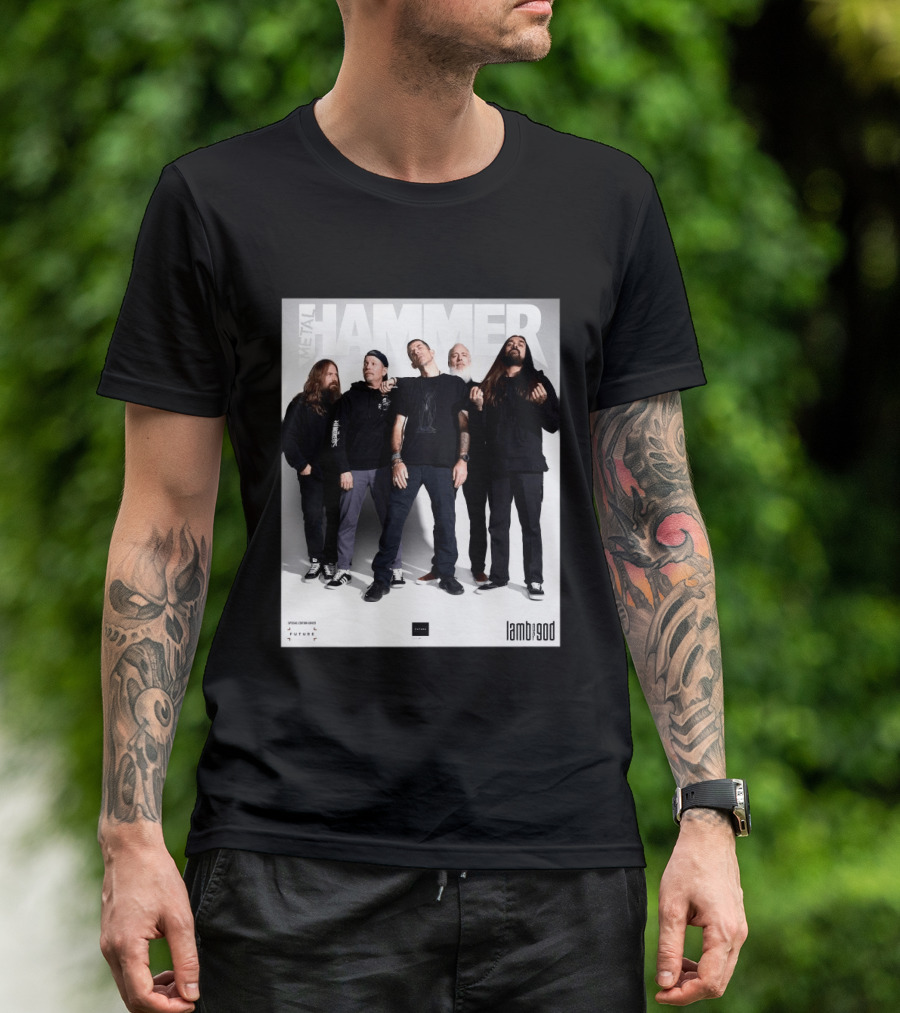 Metal Hammer Cover Featuring Lamb Of God Editorial Band Photo T-Shirt