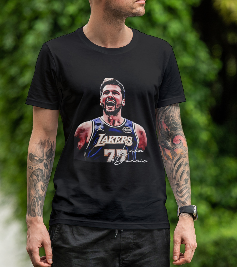 Luka Doncic Number 77 Los Angeles Lakers MVP 2026 T-Shirt